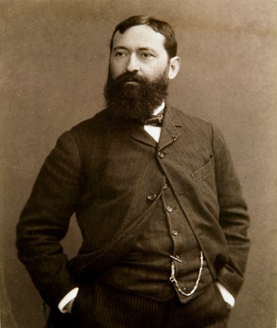 Portret van de Italiaanse schilder Giuseppe De Nittis (1846-1884) Fotografie door Unknown photographer