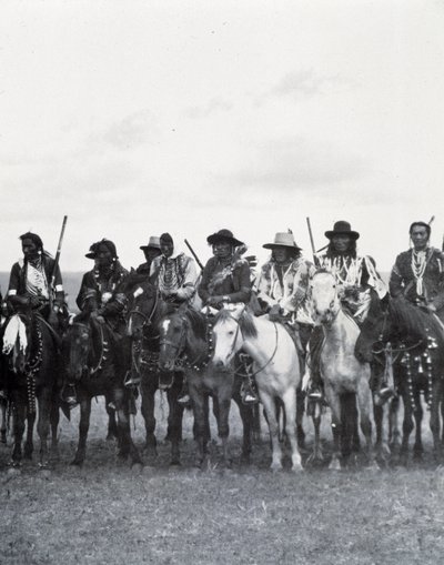 Prairie-indianen, Canada, eind 19e eeuw door Unknown photographer