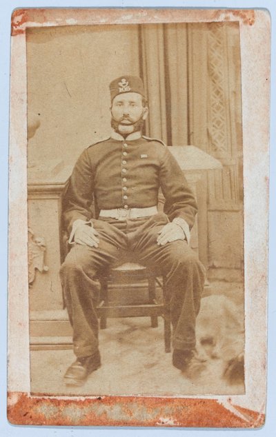 Soldaat Joseph Benjamin George, 105e Regiment of Foot door Unknown