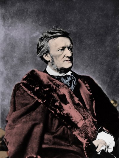 RICHARD WAGNER (1813-1883) Duitse componist - Portretfoto door Unknown photographer