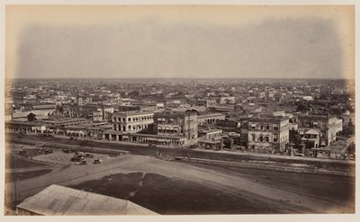 Uitzicht vanaf het Ochterlony Monument, Calcutta door Unknown photographer