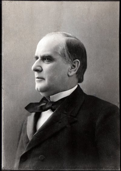WILLIAM McKinley (1843-1901), 25e president van de Verenigde Staten - Portret van William Mac Kinley (Mac-Kinley of McKinley) door Unknown photographer
