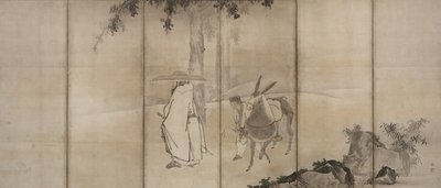 Su Shi So Shoku en Pan Lang Han Ro, begin 1600 door Unkoku Tōgan
