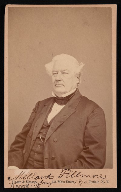 Portret van Millard Fillmore 1800-1874, 4 januari 1870 door Upson and Simson