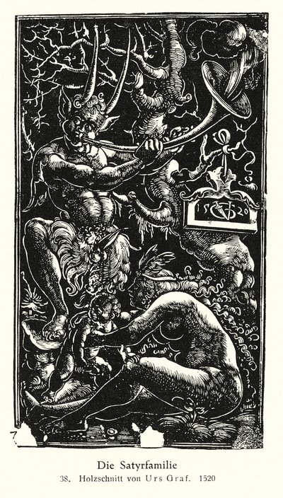 Satyrfamilie door Urs  Graf