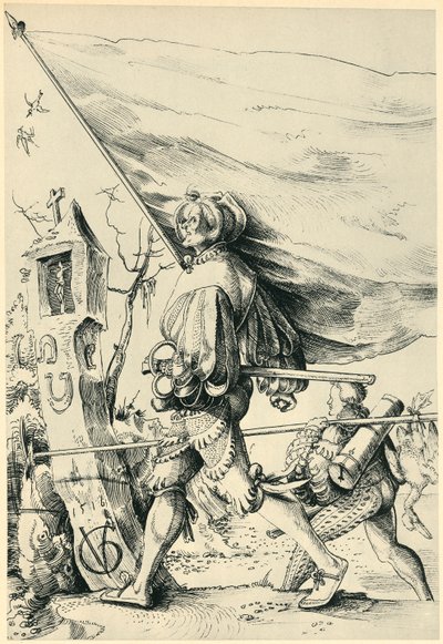 Huurlingen, 1516, 1943 door Urs Graf