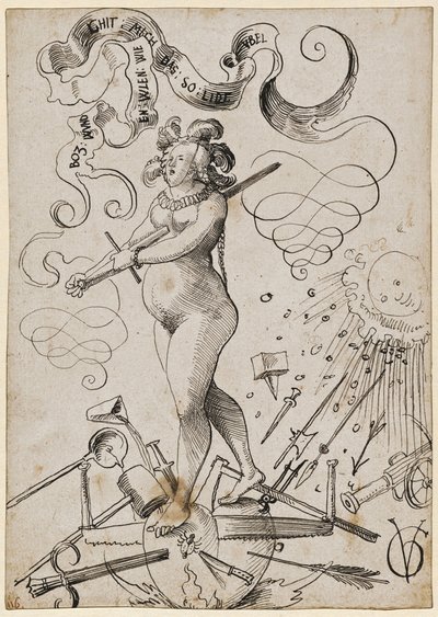 De kwellingen van de liefde, ca. 1516 door Urs Graf