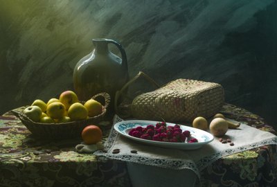 Rustiek fruitstilleven door UstinaGreen