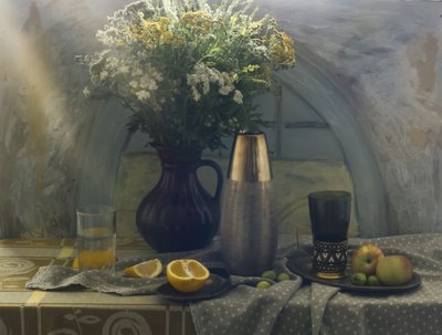 Wilde bloemen en vers fruit door UstinaGreen