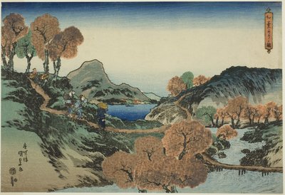 Kijken naar Esdoornbomen door Utagawa Kunisada