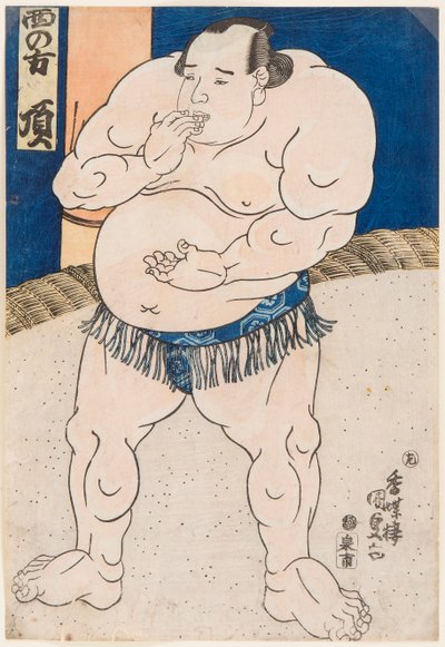 Portret van de sumoworstelaar Itadaki door Utagawa Kunisada