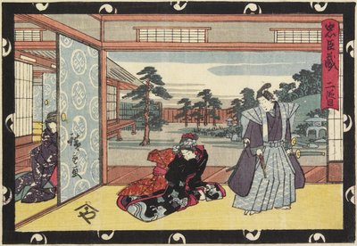 Acte 2, begin 19e eeuw door Utagawa Hiroshige