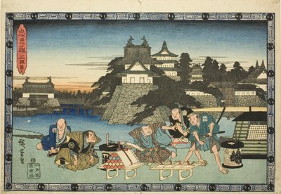 Act 3 (Sandanme), uit de serie "De Wraak van de Loyale Retainers (Chushingura)" door Utagawa Hiroshige