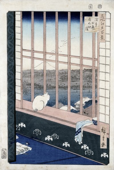 Asakusa rijstvelden tijdens het festival van de Haan uit de serie 