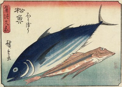 Bonito en Gurnard, 1830-1844 door Utagawa Hiroshige