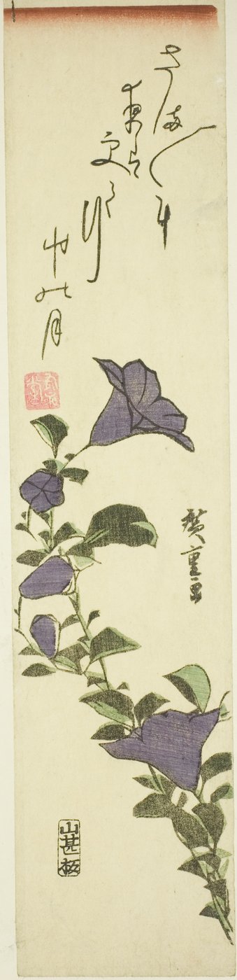 Chinese klokbloemen door Utagawa Hiroshige