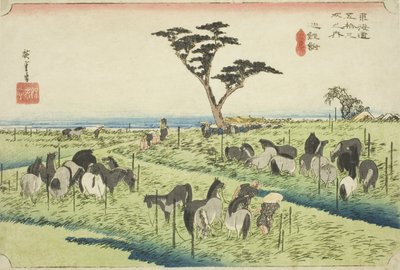 Chiryu: Vroege Zomer Paardenmarkt (Chiryu, shuka uma ichi), uit de serie 