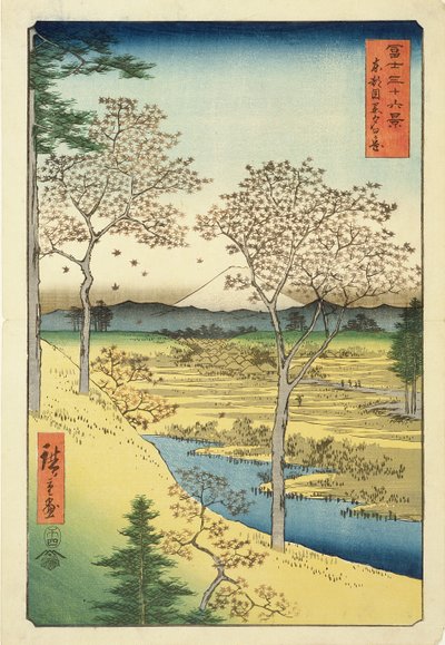 Fuji vanaf Yuhi-Ga, Megwo, nr.10 uit de serie 