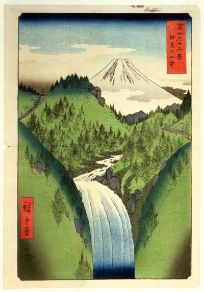 Fuji vanaf de bergen van Isu, nr.22 uit de serie 