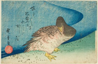 Gans aan de Rivieroever door Utagawa Hiroshige