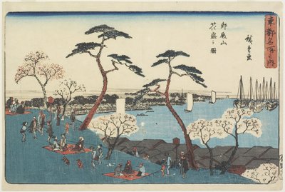 Gotenyama-heuvel in bloei, 1830-1844 door Utagawa Hiroshige