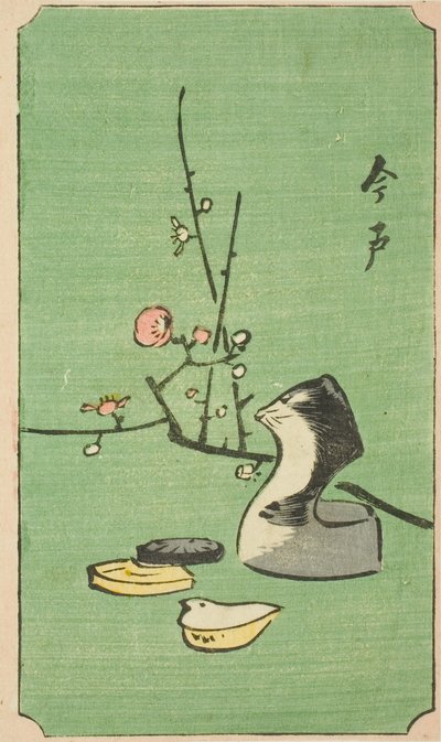 Imado, sectie van een blad uit de serie 