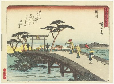 Kakegawa, 1837-1844 door Utagawa Hiroshige