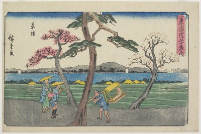 Kusatsu, 1841-1842 door Utagawa Hiroshige