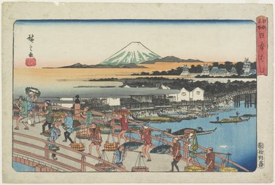 Nihon-bashi Brug door Utagawa Hiroshige