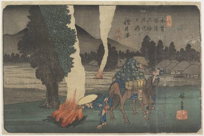 No.19 Karuizawa door Utagawa Hiroshige