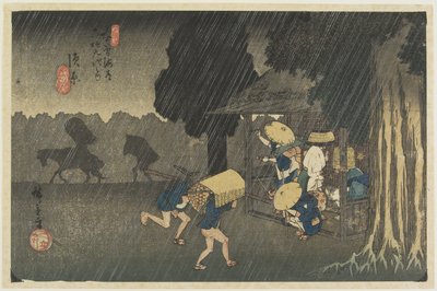No.40 Suhara, 1830-1844 door Utagawa Hiroshige