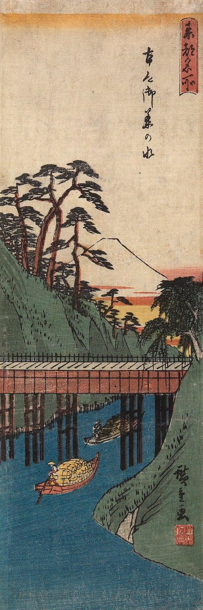 Ochanomizu door Utagawa Hiroshige