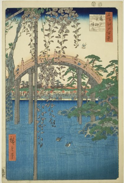 Gebied van het Kameido Tenjin-heiligdom, uit de serie 