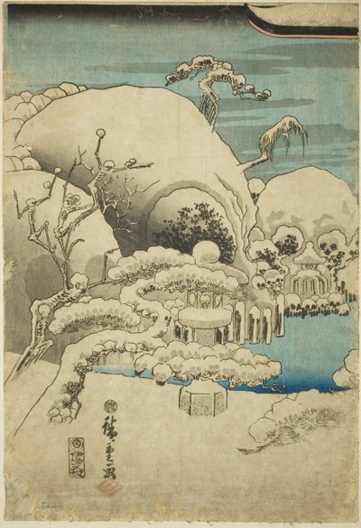 Taira no Kiyomori ziet een verschijning (Taira no Kiyomori kaii o miru zu) door Utagawa Hiroshige