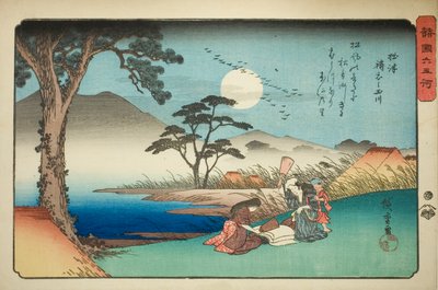 De Kinuta Juweelrivier in de provincie Settsu, uit de serie "Zes juweelrivieren in verschillende provincies" door Utagawa Hiroshige