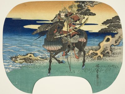 Krijger te paard door Utagawa Hiroshige