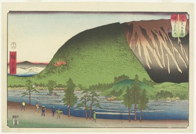 Zo_zu-berg in de provincie Sanuki, augustus 1857 door Utagawa Hiroshige