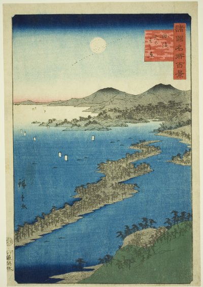 Amanohashidate in de provincie Tango, uit de serie 