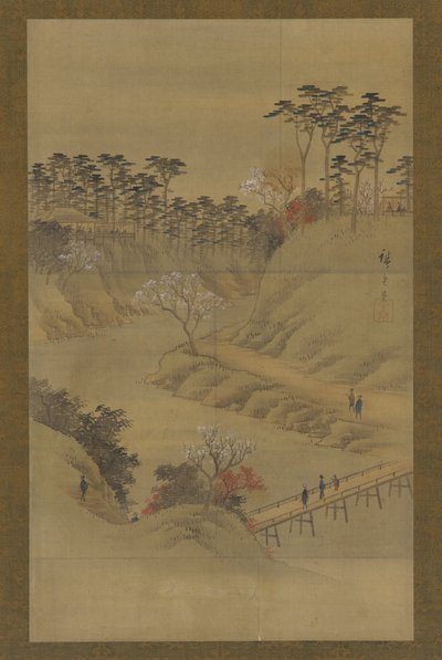 Zomerlandschap, midden 19e eeuw door Utagawa Hiroshige II