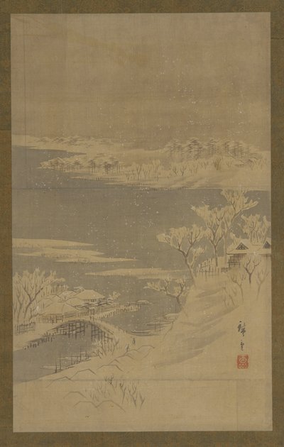 Winterlandschap door Utagawa Hiroshige II