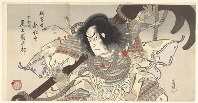Onoe Kikugoro als Taira no Tomomori door Utagawa Kokunimasa