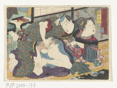 De pleisterplaats Sakanoshita door Utagawa Kunisada (I) (attributed to)