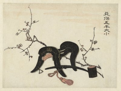 Zadel en lepel door Utagawa Kunisada (I) (attributed to)