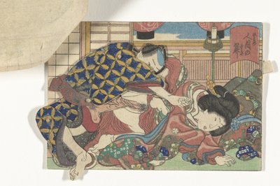 Beweegbare erotische prent door Utagawa Kunisada (I)