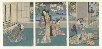 De derde maand door Utagawa Kunisada (I)