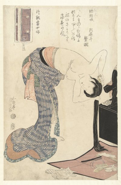 Gestreept katoen door Utagawa Kunisada (I)