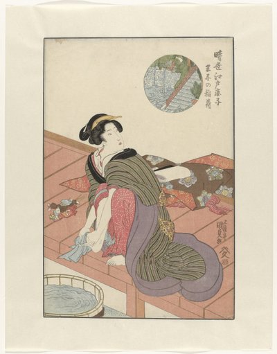 Inari-tempel door Utagawa Kunisada (I)