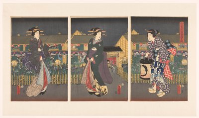 Irissen in volle bloei door Utagawa Kunisada (I)