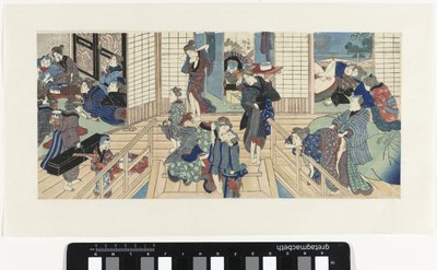 Taferelen in een bordeel door Utagawa Kunisada (I)