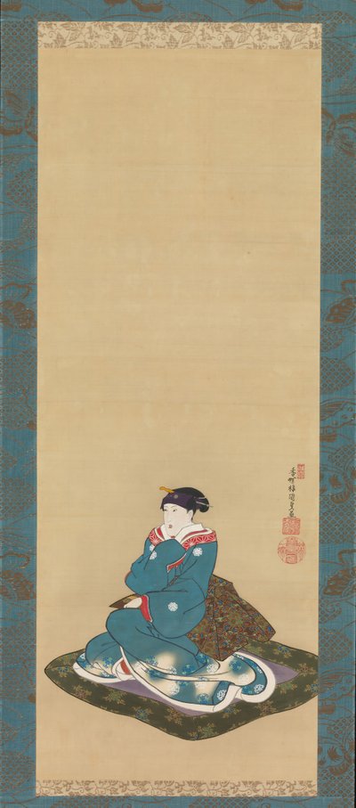 Herdenkingsportret van Iwai Hanshiro VI, 1836 door Utagawa Kunisada